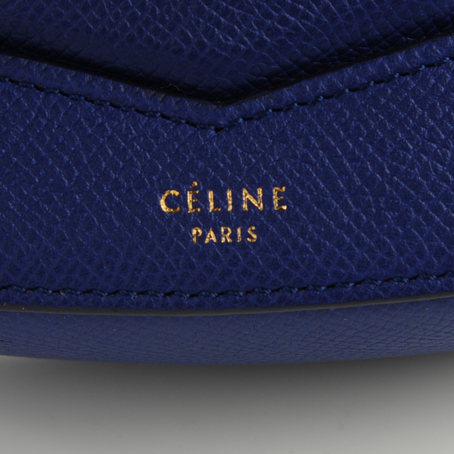 Celine Grained Calfskin Small Trotteur Indigo 5 of 8