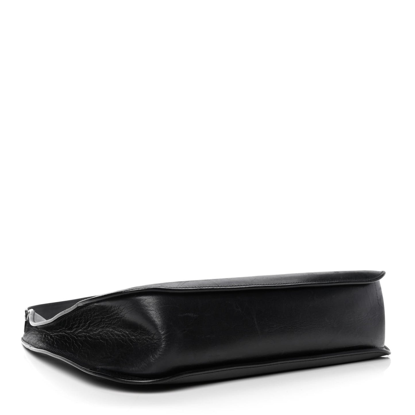 Calfskin Logo Hobo Bag Black