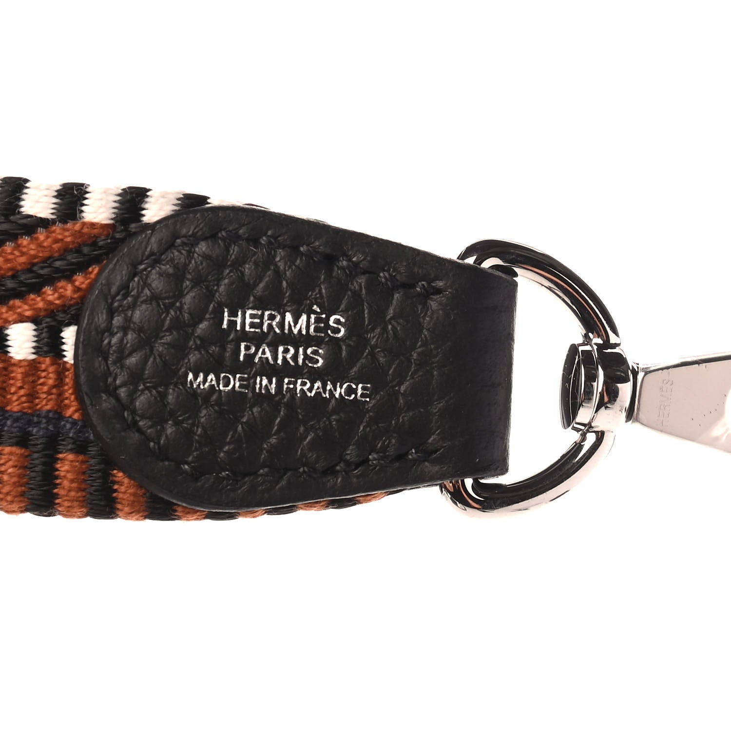 Hermes Taurillon Clemence Amazone Sangle Cavale Evelyne TPM Black Noisette 7 of 10