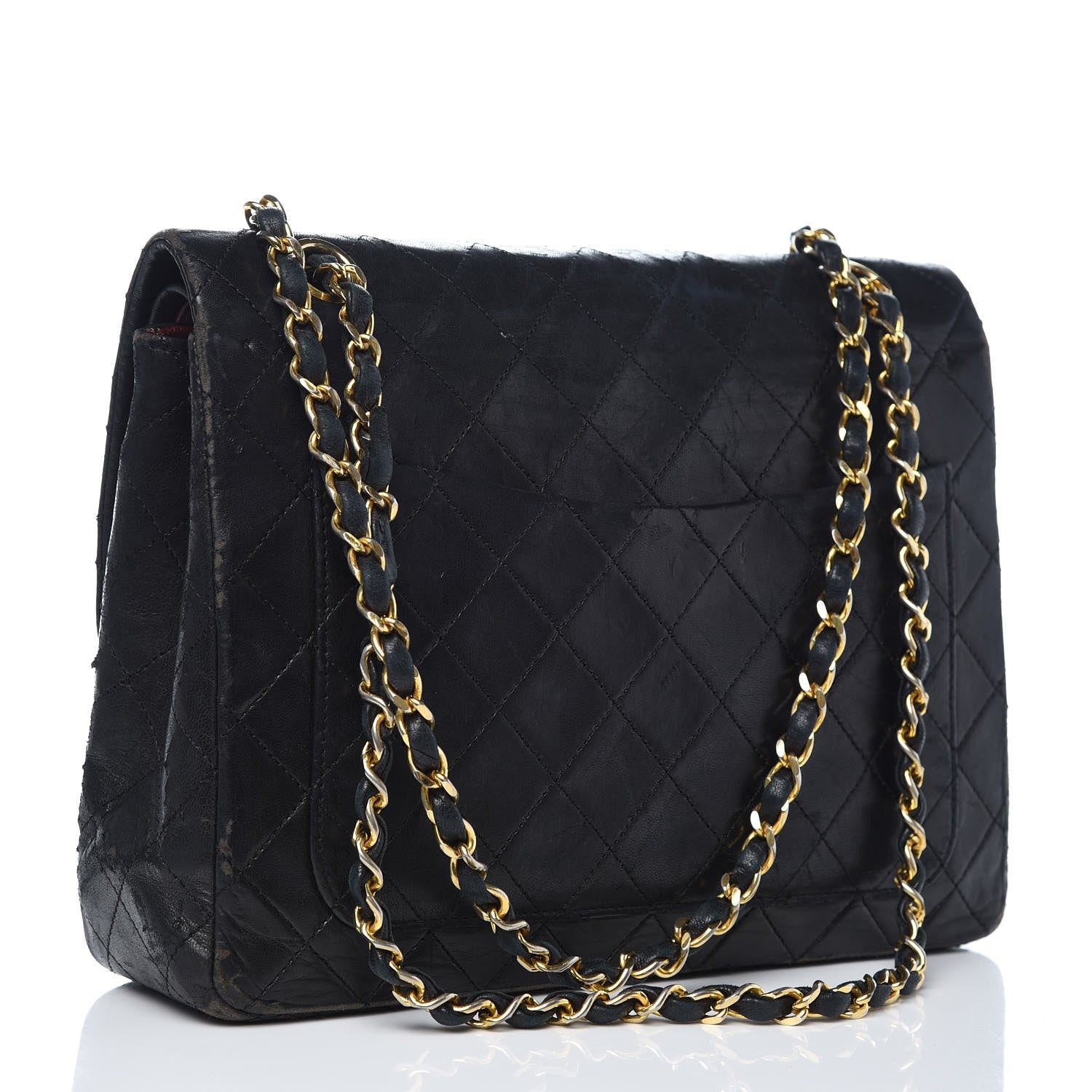 Chanel Lambskin Quilted Medium Double Flap Black 3 of 19