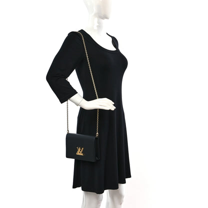 Louis Vuitton Epi Twist Belt Chain Wallet Black 2 of 8