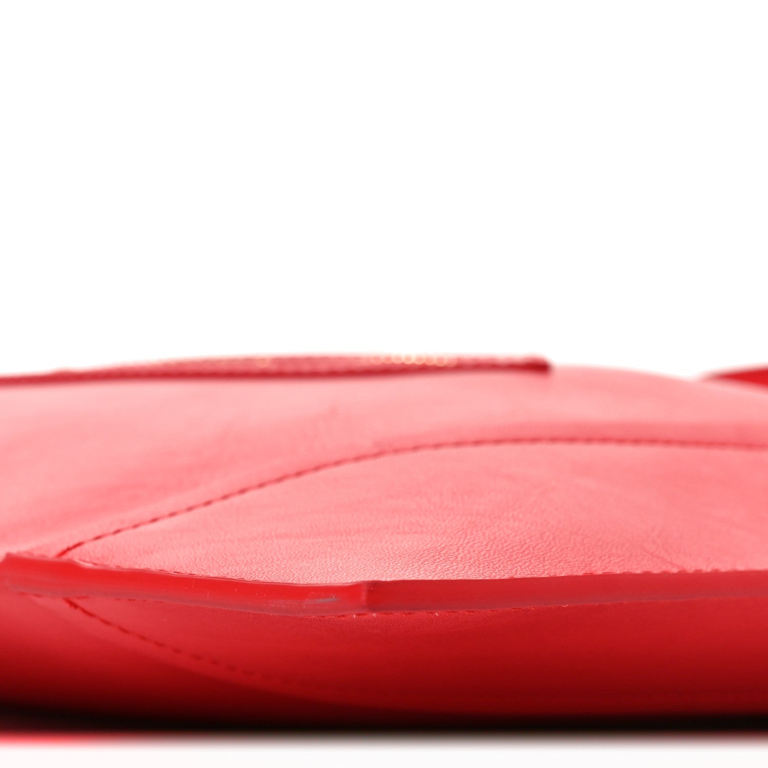 Celine Glossy Calfskin Flat Luggage Shoulder Bag Ultra Red 9 of 9