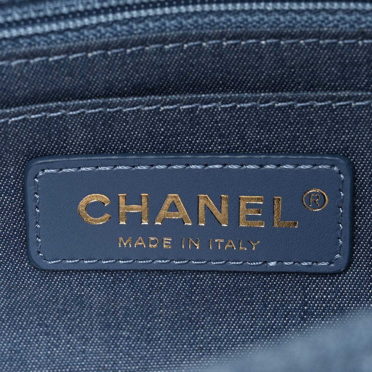 Chanel Denim Quilted Mini Pearl Crush Rectangular Flap Blue 7 of 14