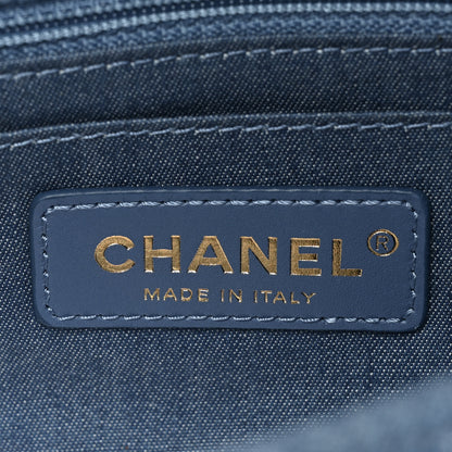 Chanel Denim Quilted Mini Pearl Crush Rectangular Flap Blue 7 of 14
