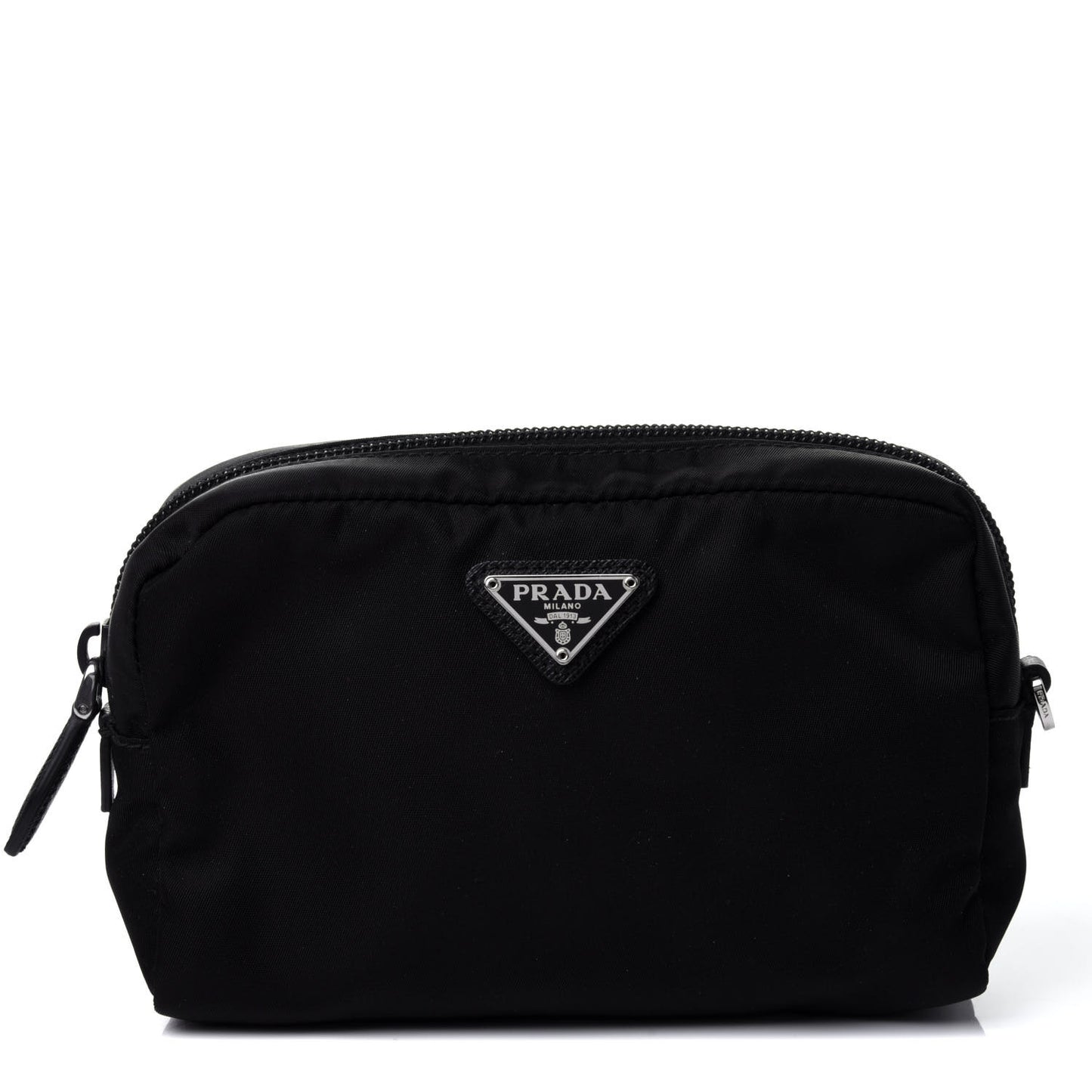Tessuto Nylon Saffiano Wristlet Black