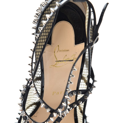 Christian Louboutin Rete Mini Resille Kid Specchio Alarc 100 Pump 39.5 Black 7 of 10