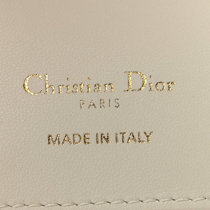 Christian Dior Calfskin Cabinet De Curiosites Print Caro XS Wallet White Multicolor 6 of 9