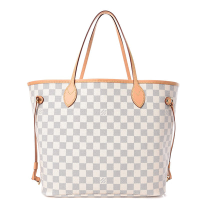 Louis Vuitton Damier Azur Neo Neverfull MM Rose Ballerine 1 of 10