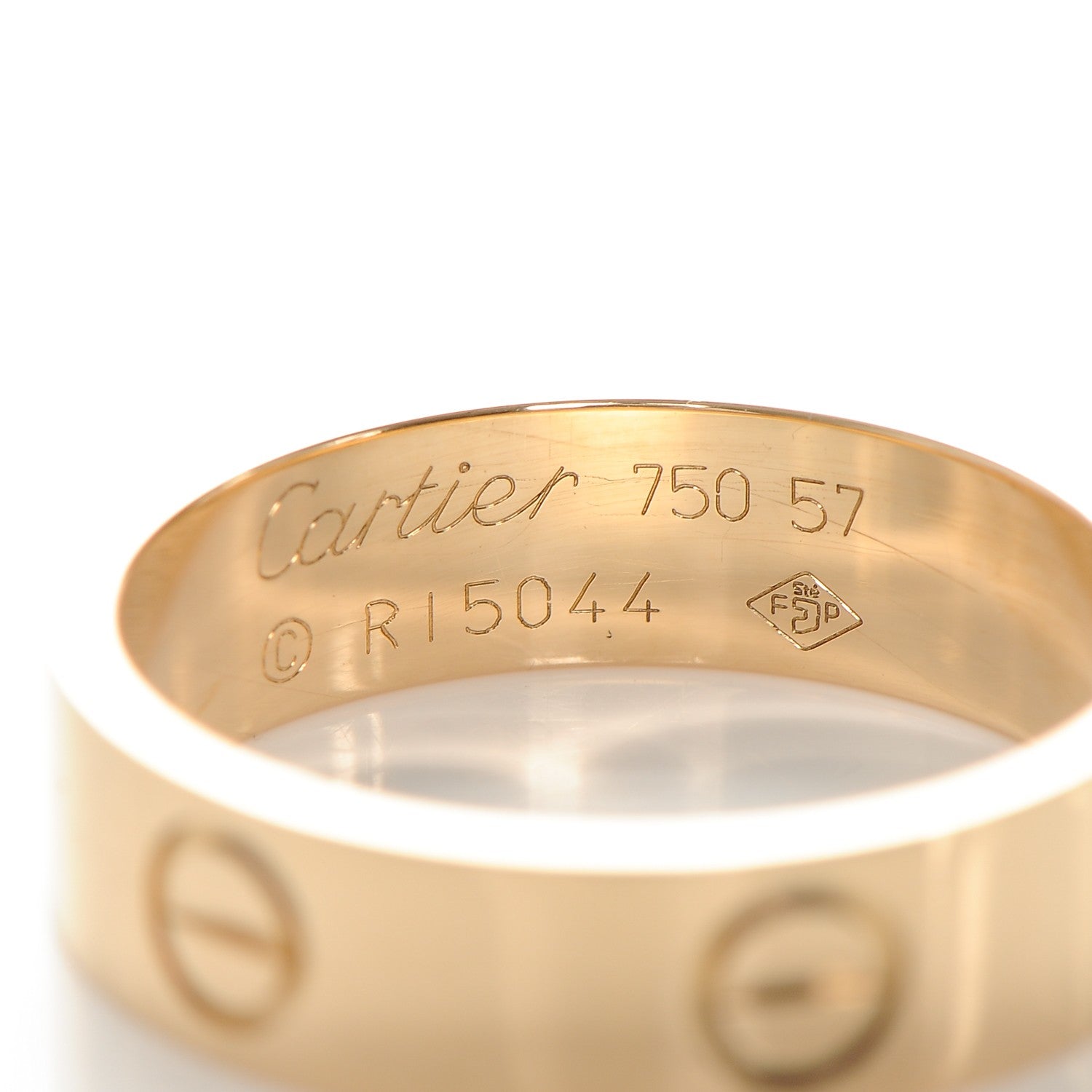 Cartier 18K Yellow Gold 5.5mm LOVE Ring 57 8 4 of 4