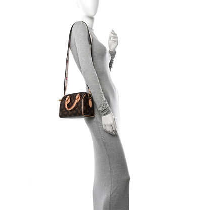 Louis Vuitton Monogram Speedy Bandouliere 20 Black 2 of 9