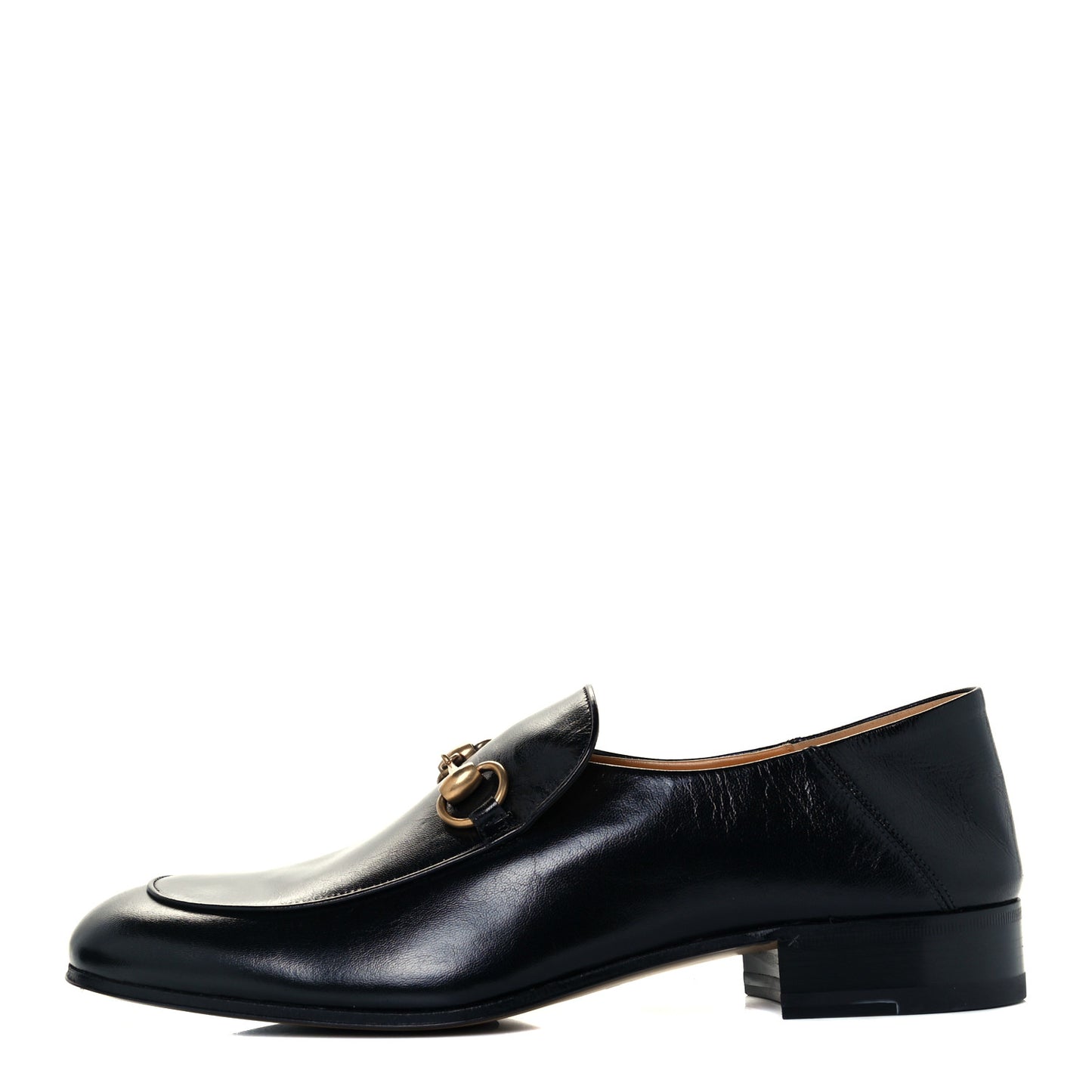 Goatskin Mens Horsebit Loafers 8.5 Black