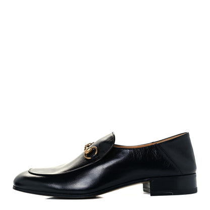 Gucci Goatskin Mens Horsebit Loafers 8.5 Black 1 of 9