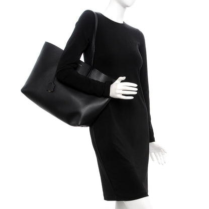Saint Laurent Calfskin Large Shopping Tote Black 2 of 8