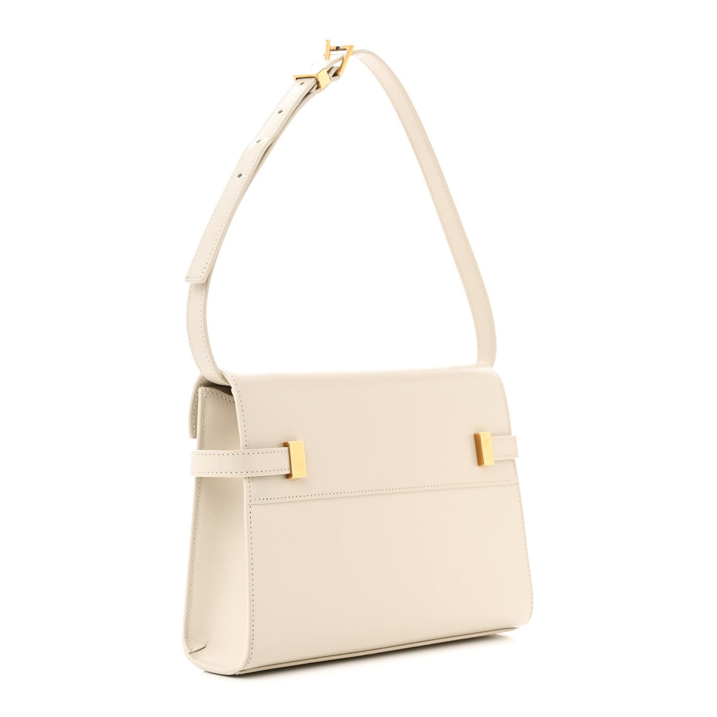 Smooth Calfskin Manhattan Shoulder Bag Crema Soft