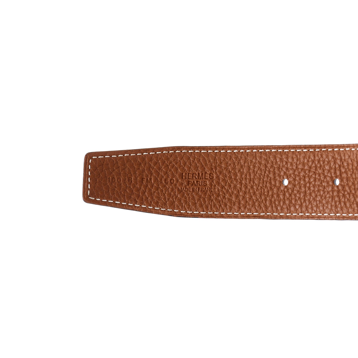 Hermes Box Togo 32mm Idem Belt 100 Black Gold 4 of 6