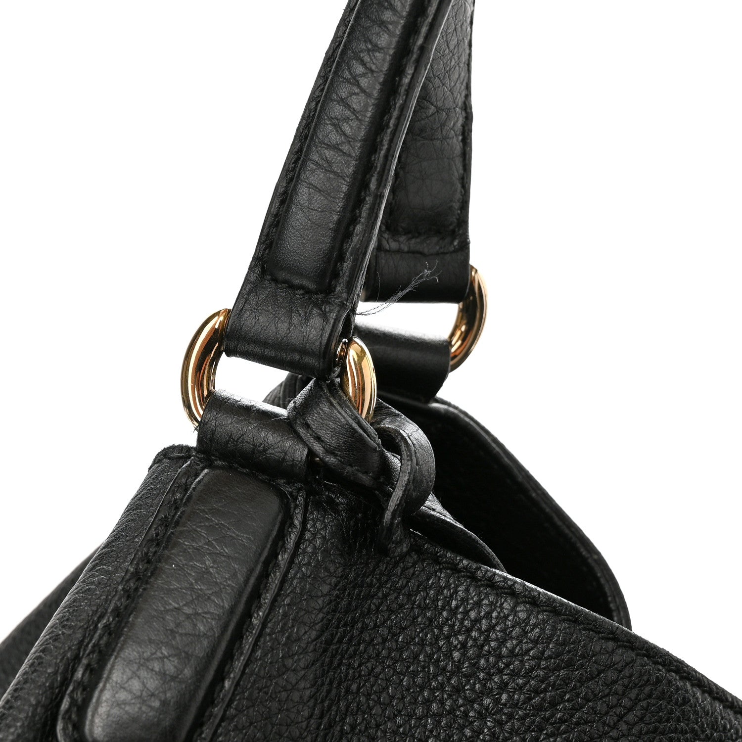 Gucci Pebbled Calfskin Large Soho Shoulder Bag Black 13 of 15