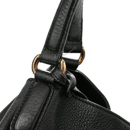 Gucci Pebbled Calfskin Large Soho Shoulder Bag Black 13 of 15
