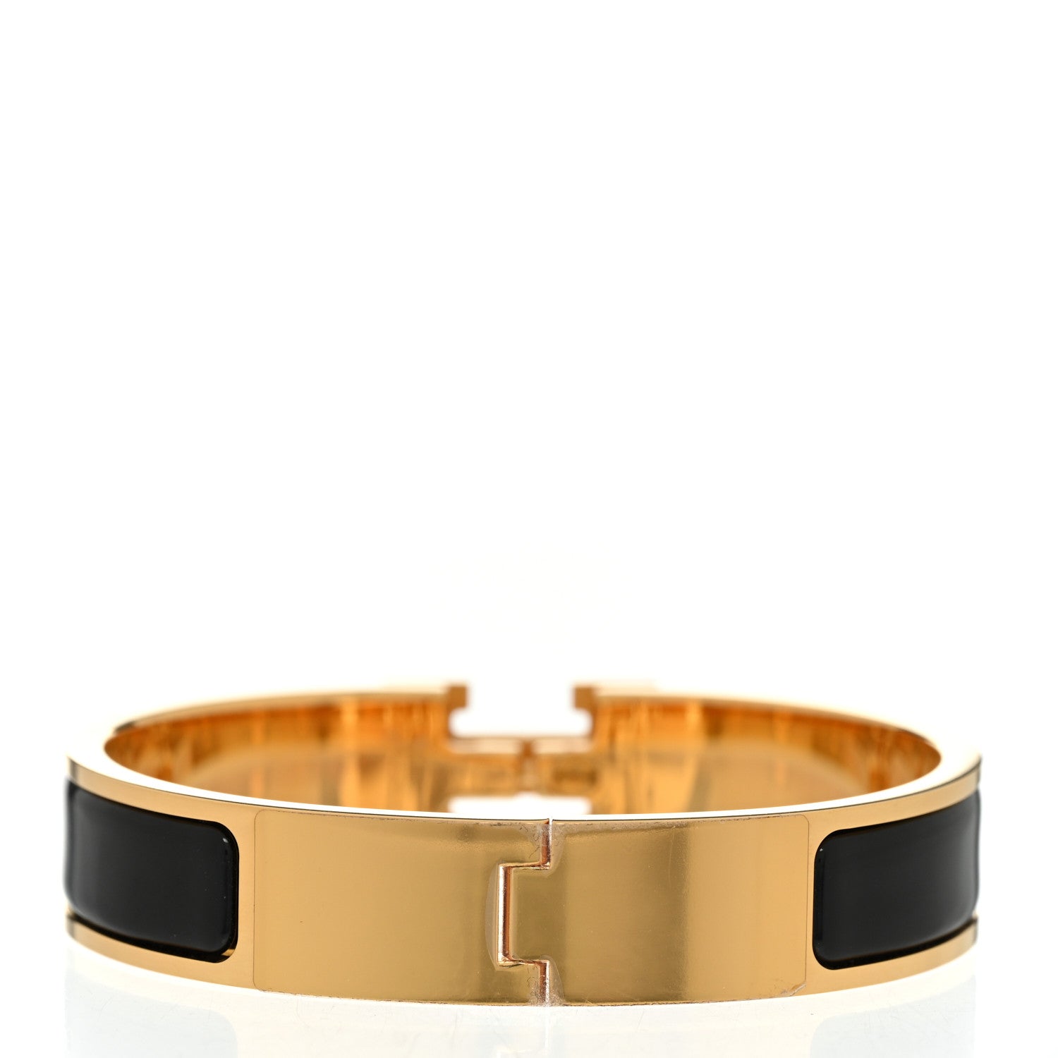 Hermes Enamel Narrow Clic Clac H Bracelet PM Black 3 of 4