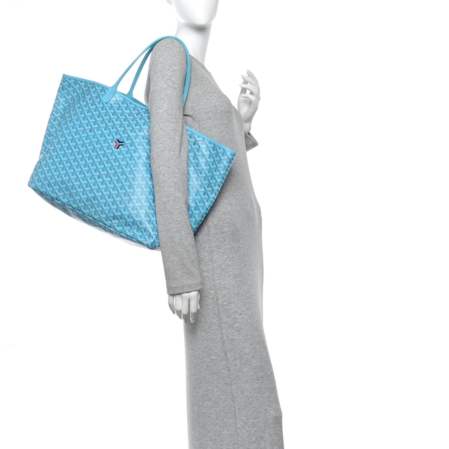 Goyard Goyardine Saint Louis GM Balise Beach Towel Set Turquoise 2 of 11