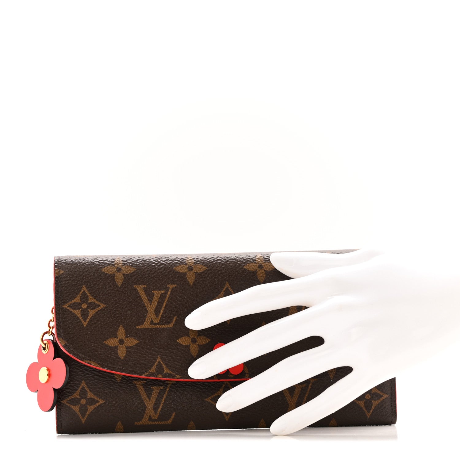 Louis Vuitton Monogram Bloom Flower Emilie Wallet Coquelicot 2 of 12