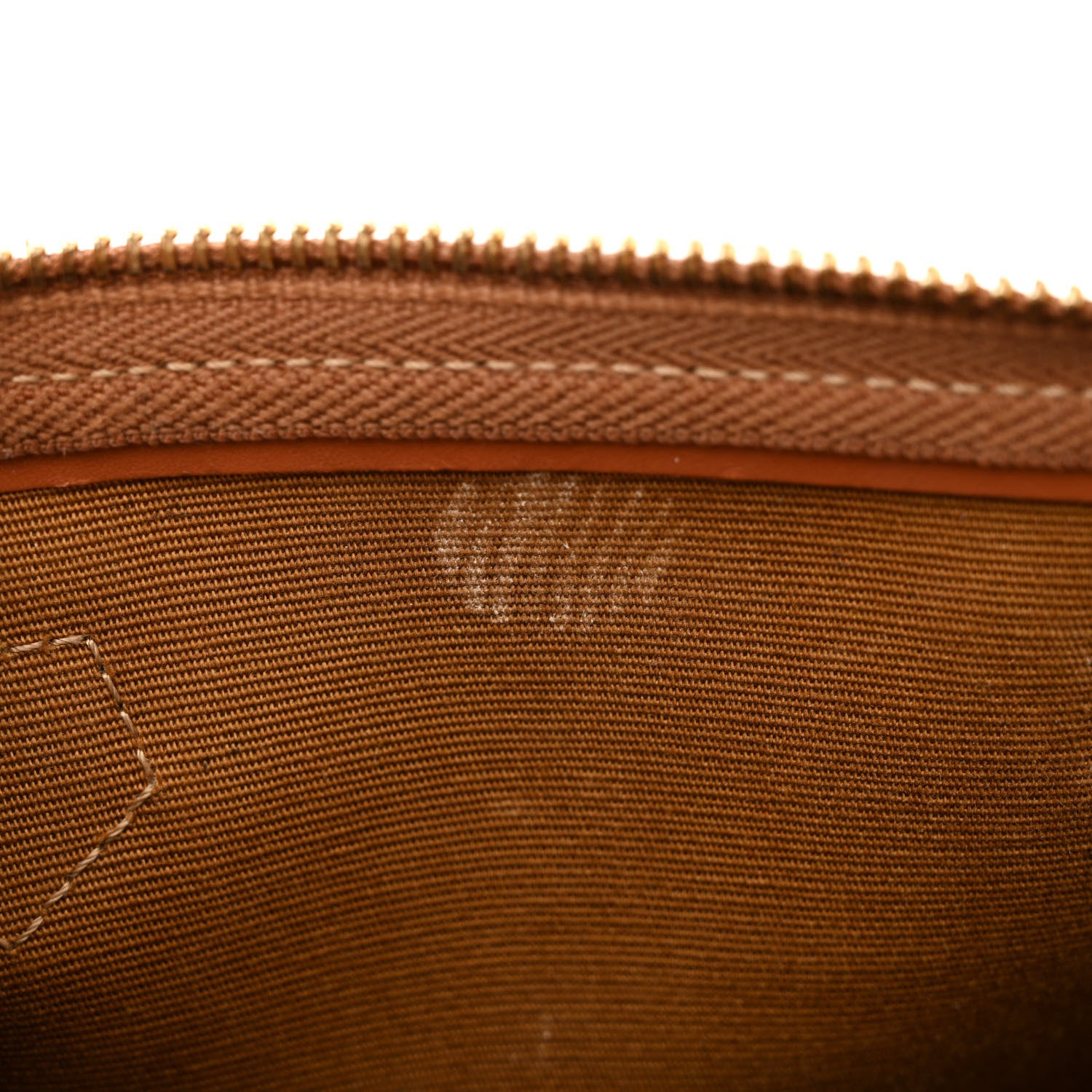Celine Triomphe Canvas Calfskin Small Boston Bag Tan 9 of 13