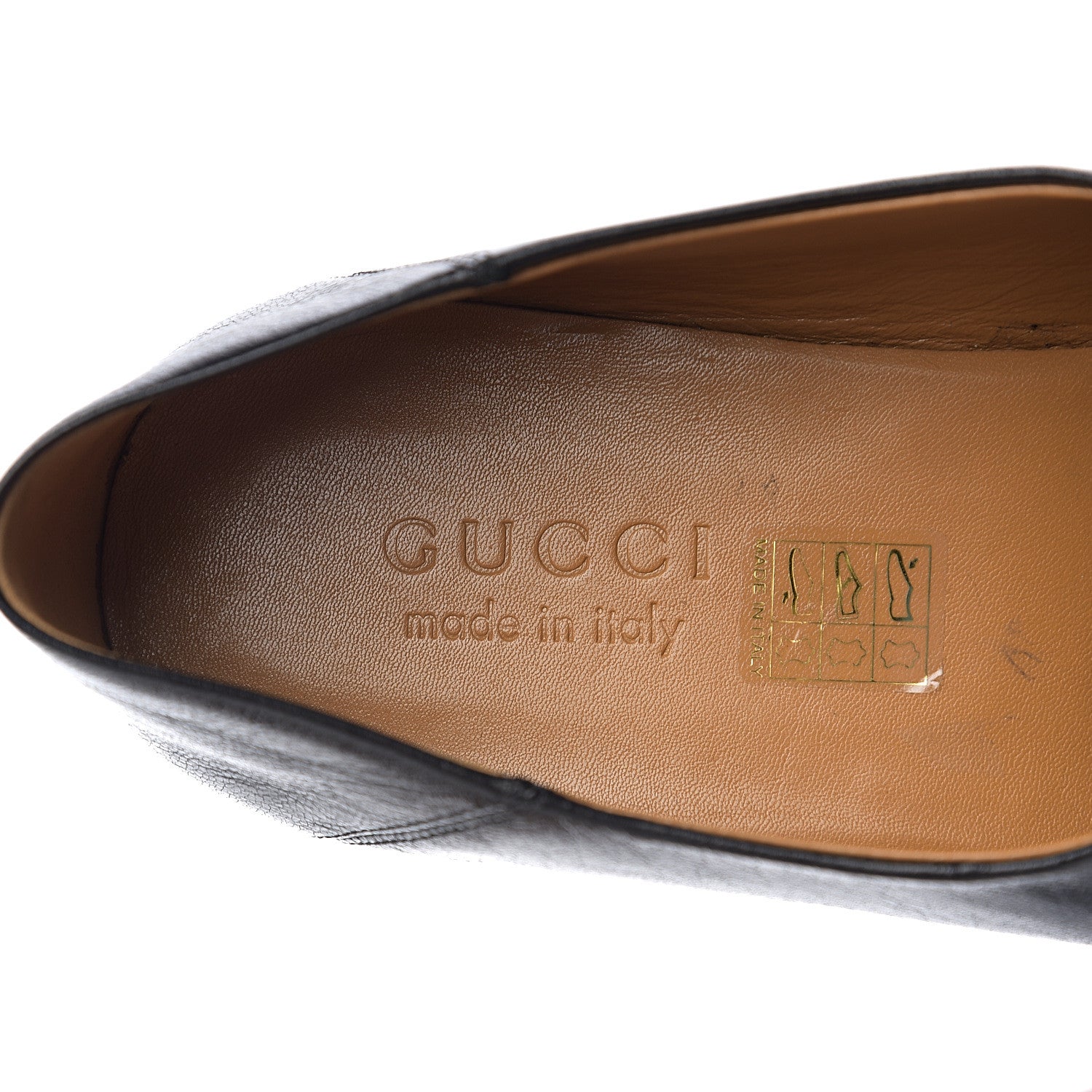Gucci Goatskin Mens Horsebit Loafers 8.5 Black 5 of 9