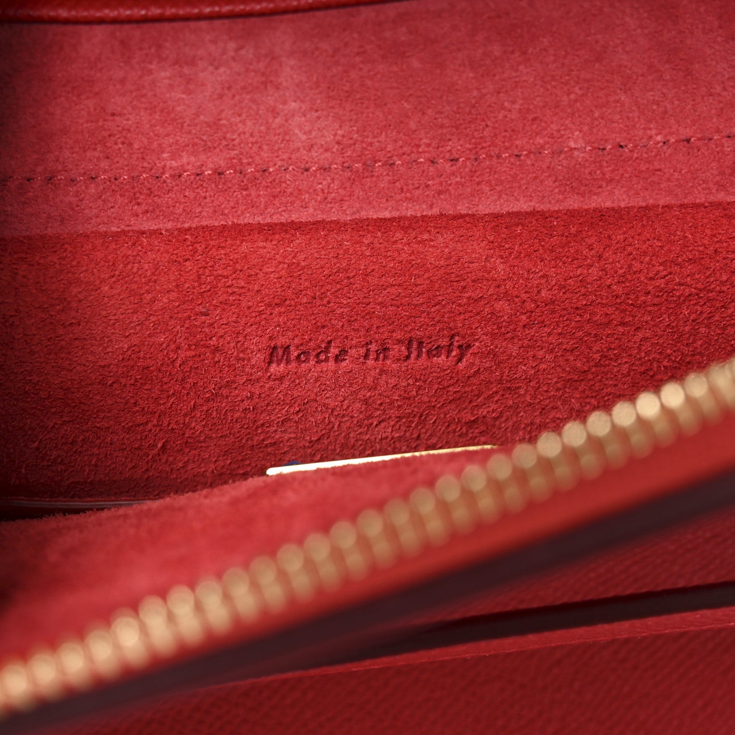 Celine Grained Calfskin Micro Belt Bag Coquelicot 7 of 10