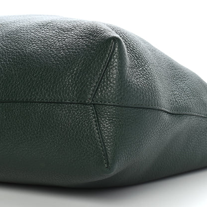Mansur Gavriel Tumbled Calfskin Small Shopping Tote Green 9 of 9