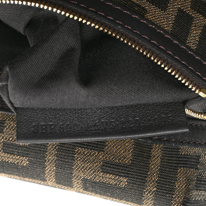 Fendi Fabric Jacquard FF 1974 Medium Baguette Tobacco Moro Black 7 of 11
