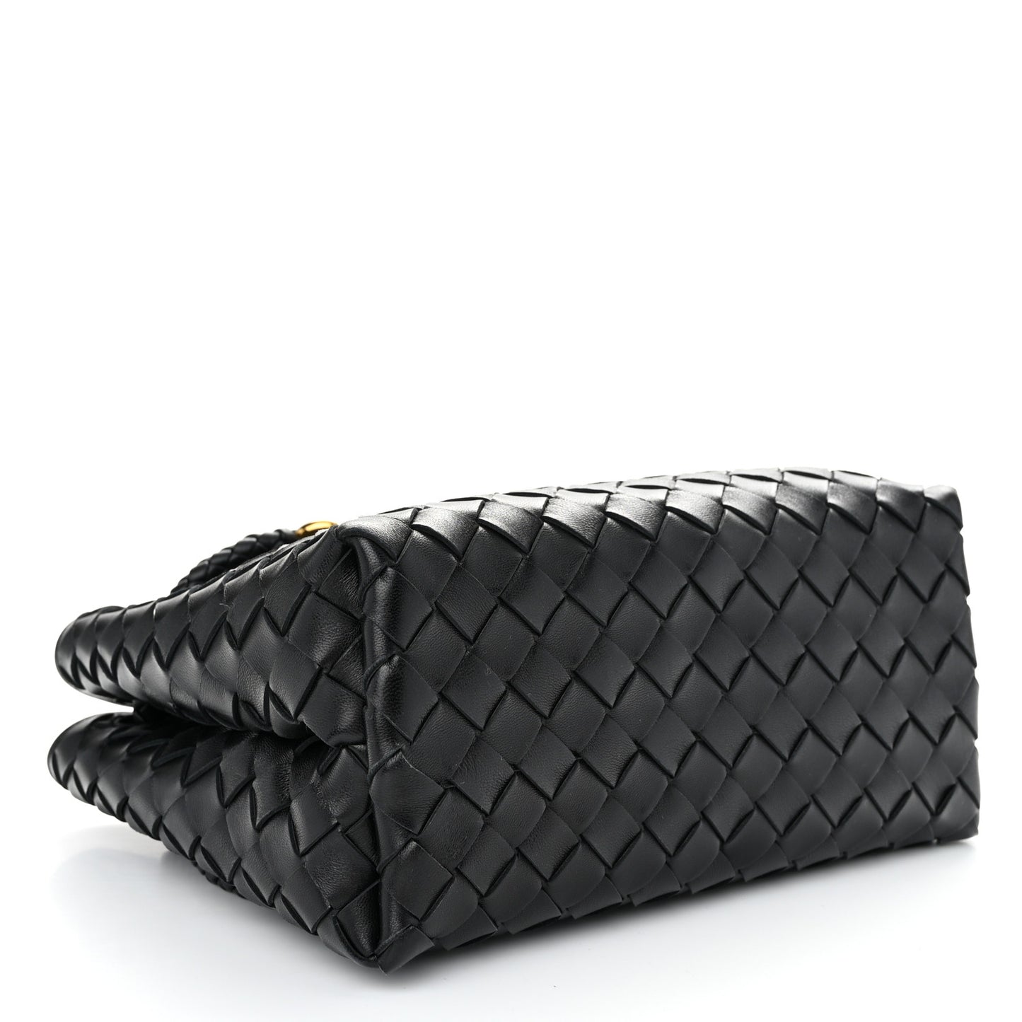 Nappa Intrecciato Small Andiamo Shoulder Bag Black