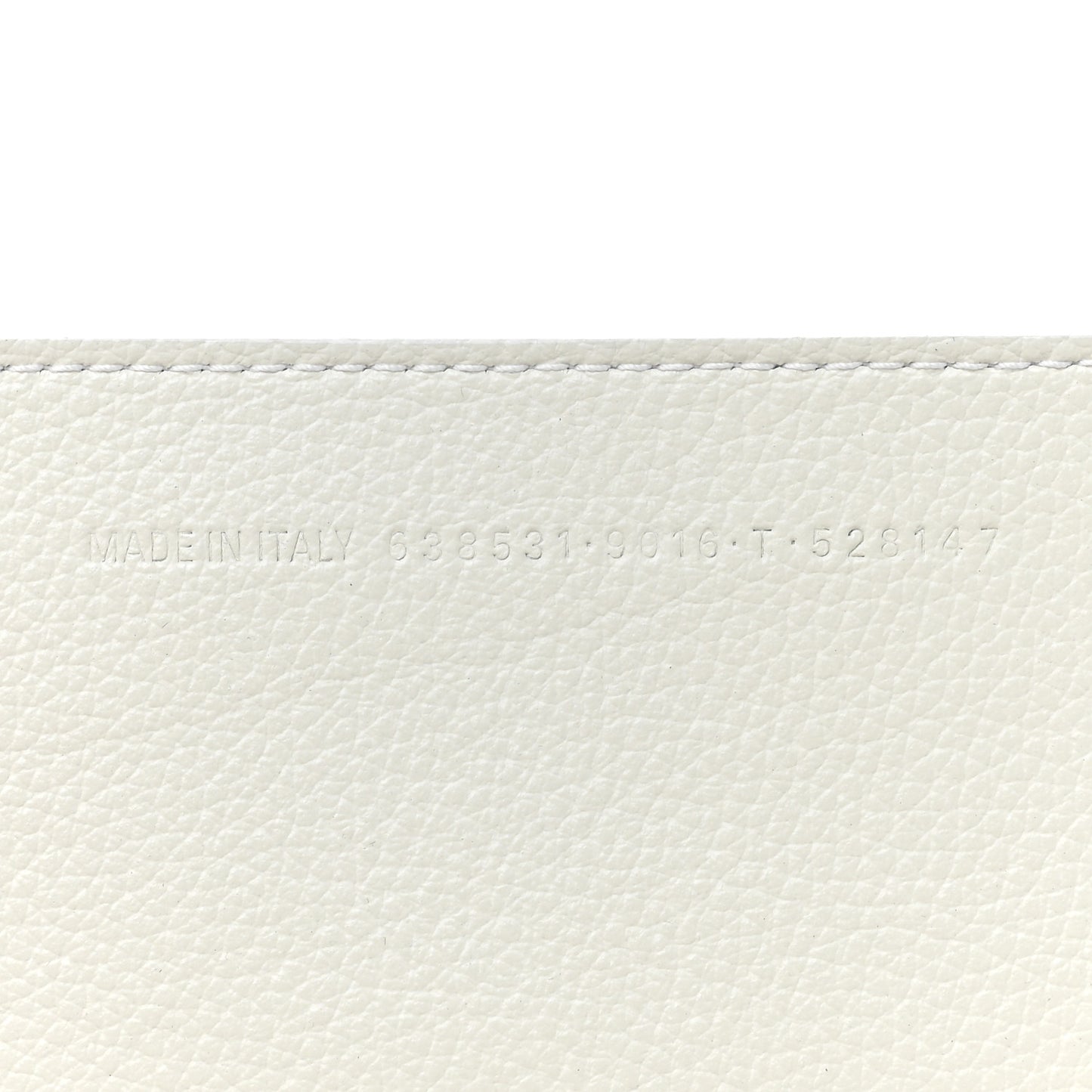 Grained Calfskin Neo Classic Silver Hardware Large Top Handle Bag White