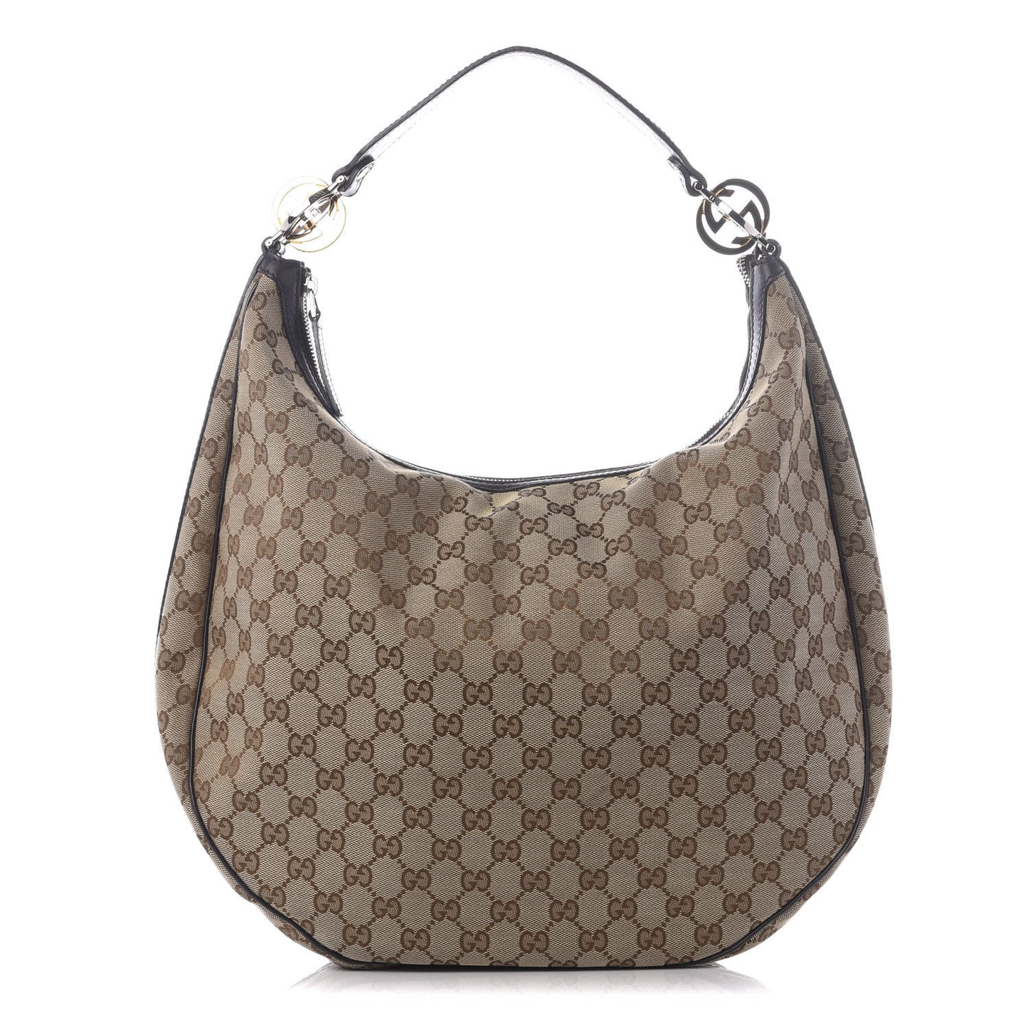 Monogram Large GG Twins Hobo Dark Brown