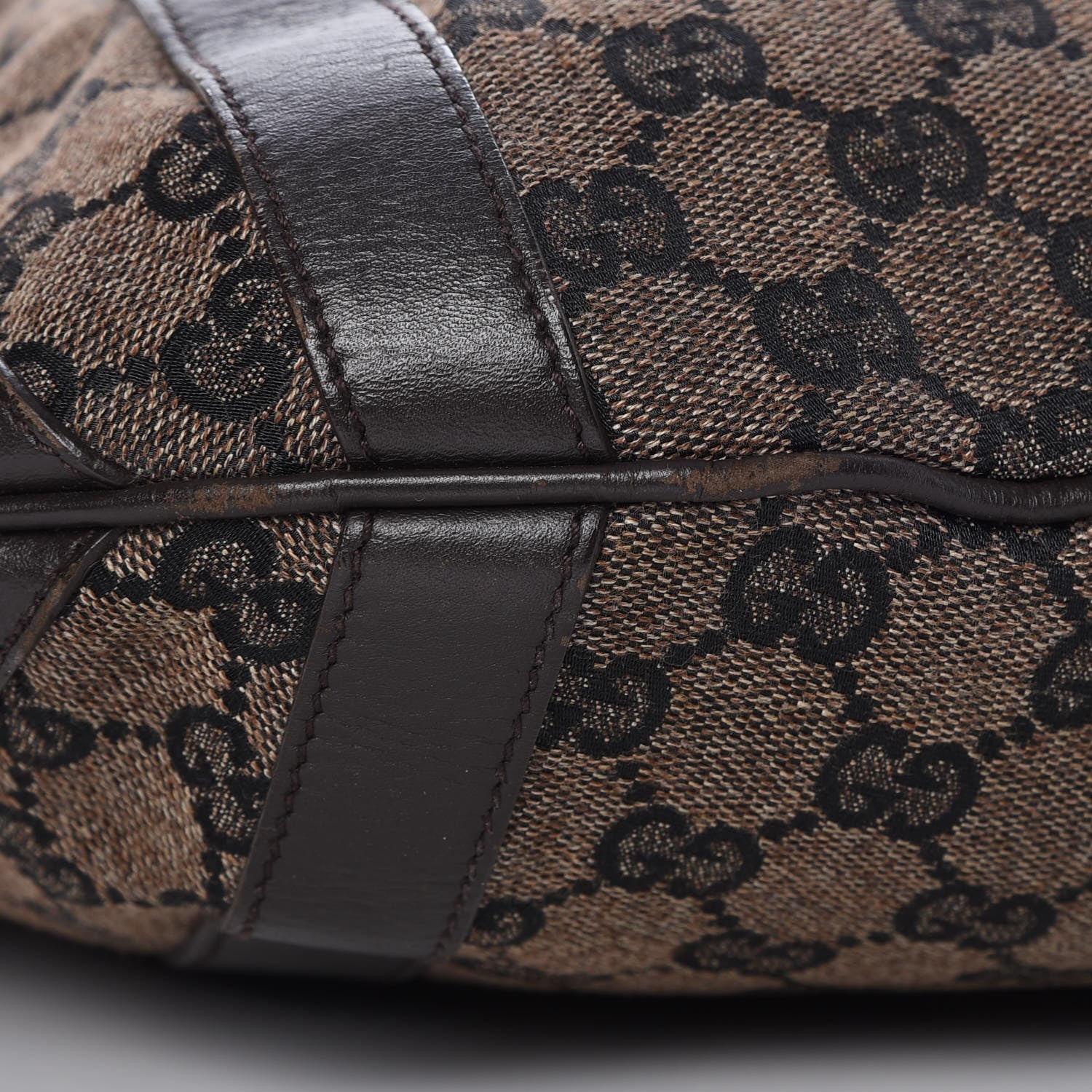 Gucci Monogram Medium Abbey Convertible Tote Dark Brown 11 of 13