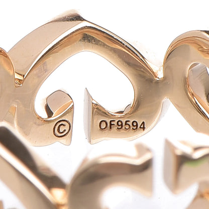 Cartier 18K Yellow Gold Diamond Hearts and Symbols Ring 47 4 4 of 5
