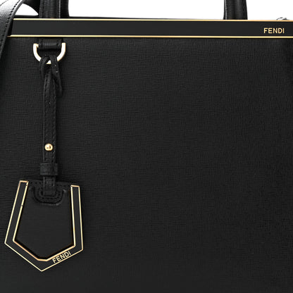 Fendi Vitello Elite Petite 2Jours Tote Black 7 of 11