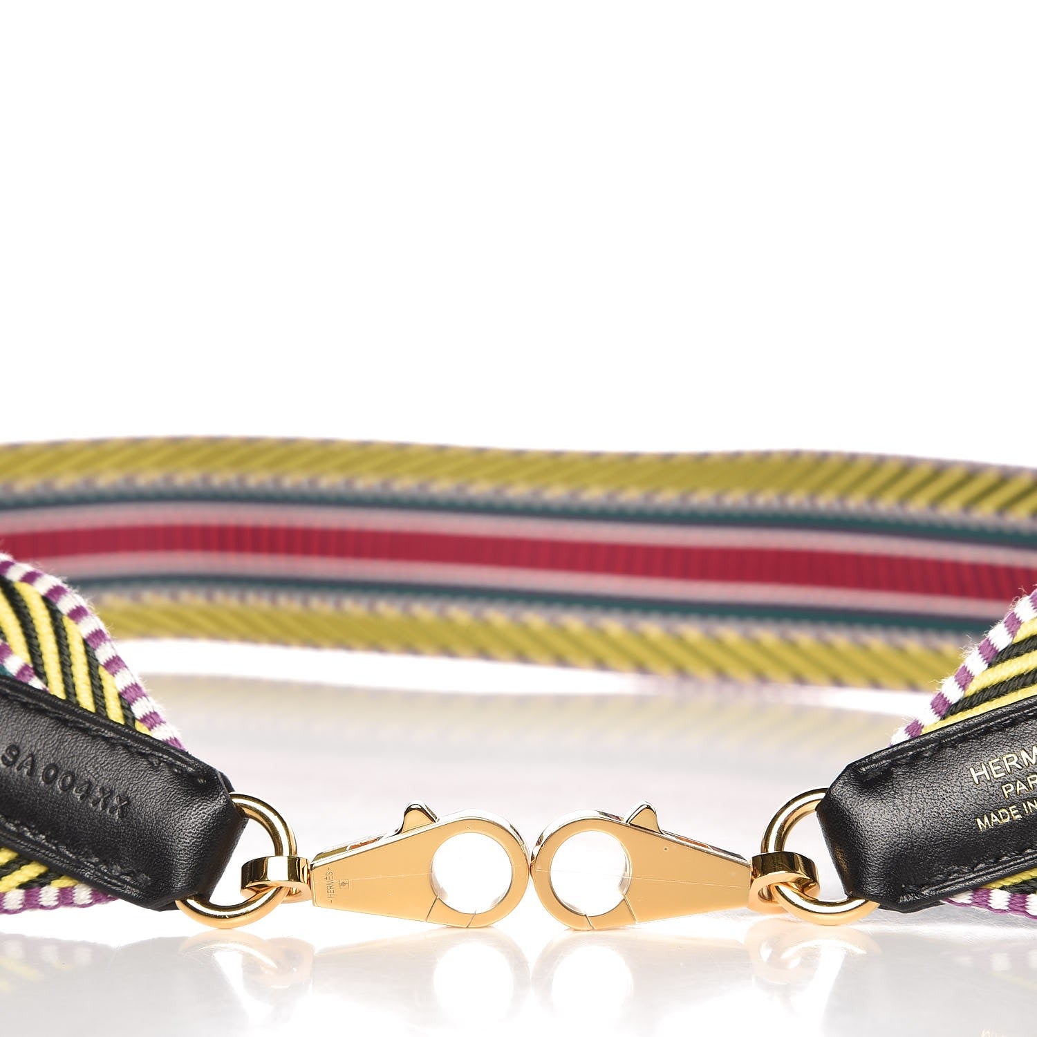 Hermes Toile Swift 50mm Sangle Cavale Shoulder Strap Multicolor Noir 4 of 4