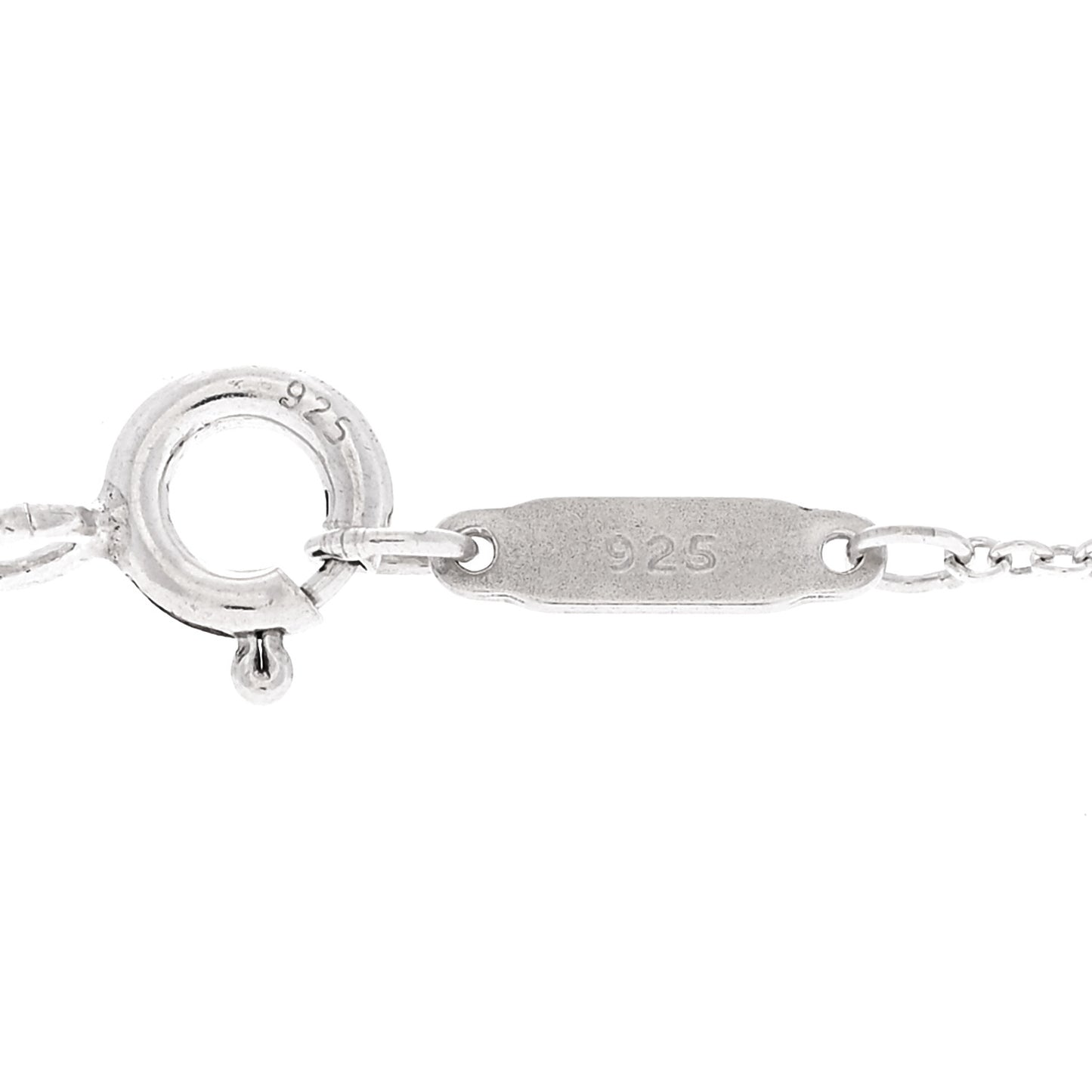 Sterling Silver Oval Key Pendant Necklace