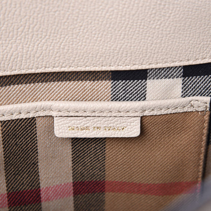 Burberry Soft Grain Calfskin Medium Buckle Tote Limestone 8 of 13