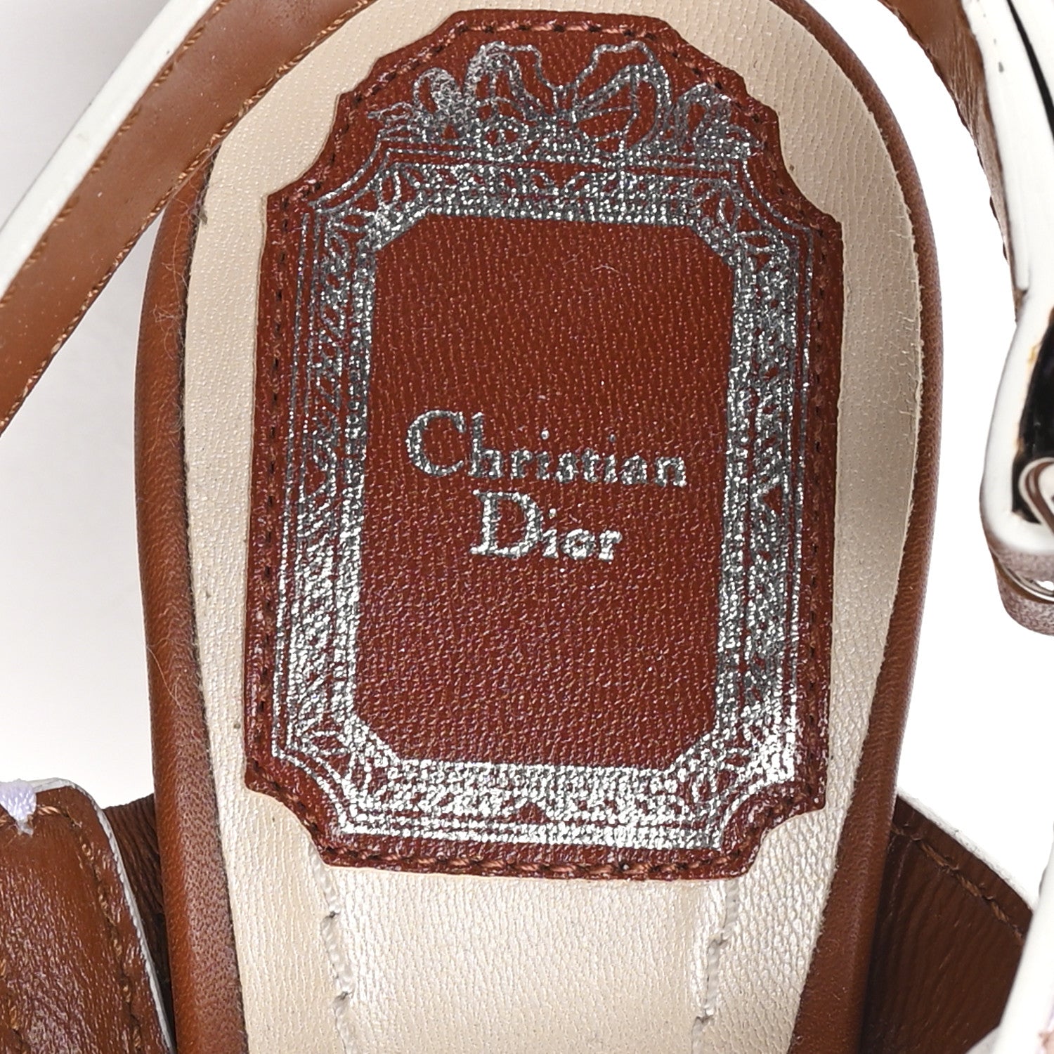 Christian Dior Calfskin Yacht Wedges Sandals 36.5 Camel 8 of 9