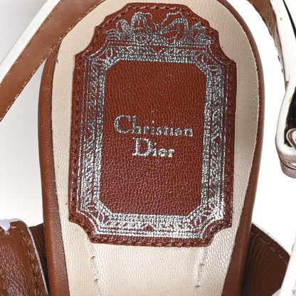 Christian Dior Calfskin Yacht Wedges Sandals 36.5 Camel 8 of 9