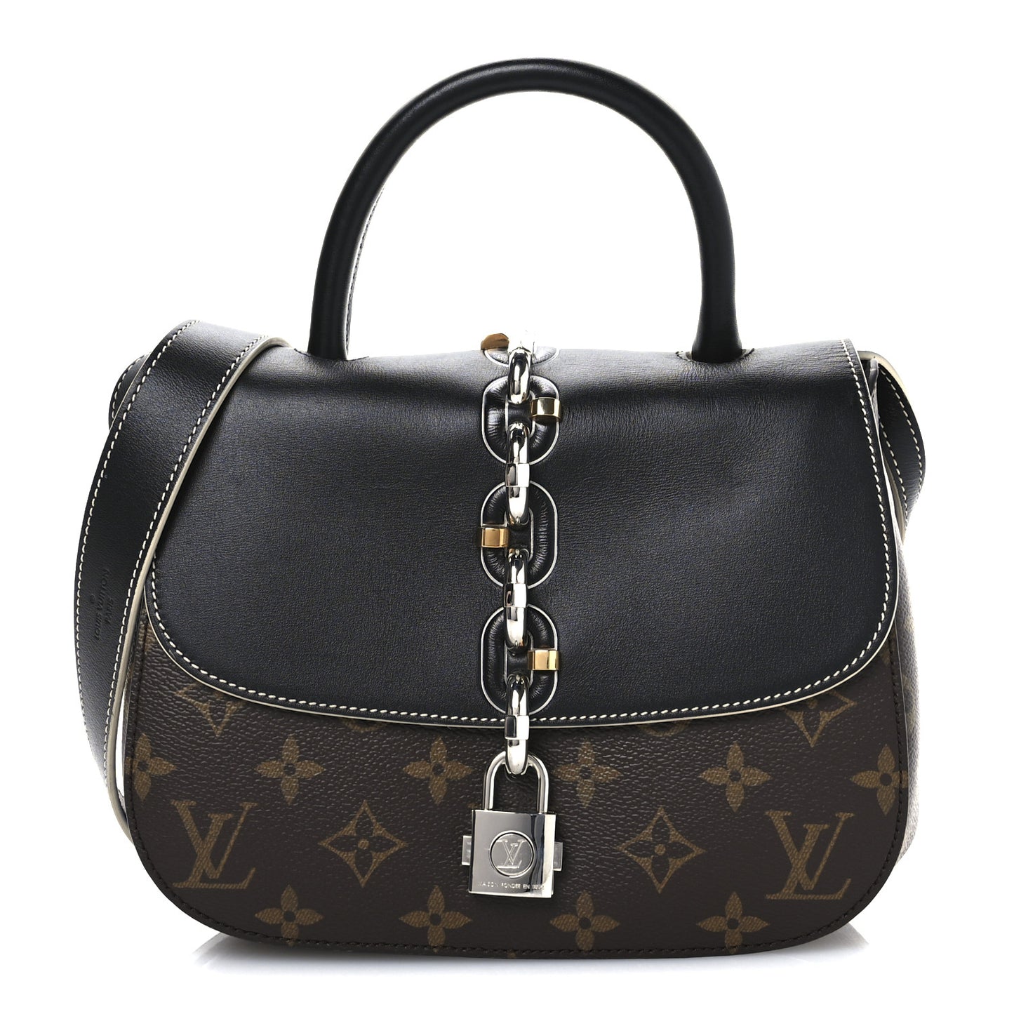 Calfskin Monogram Chain It Bag PM Black