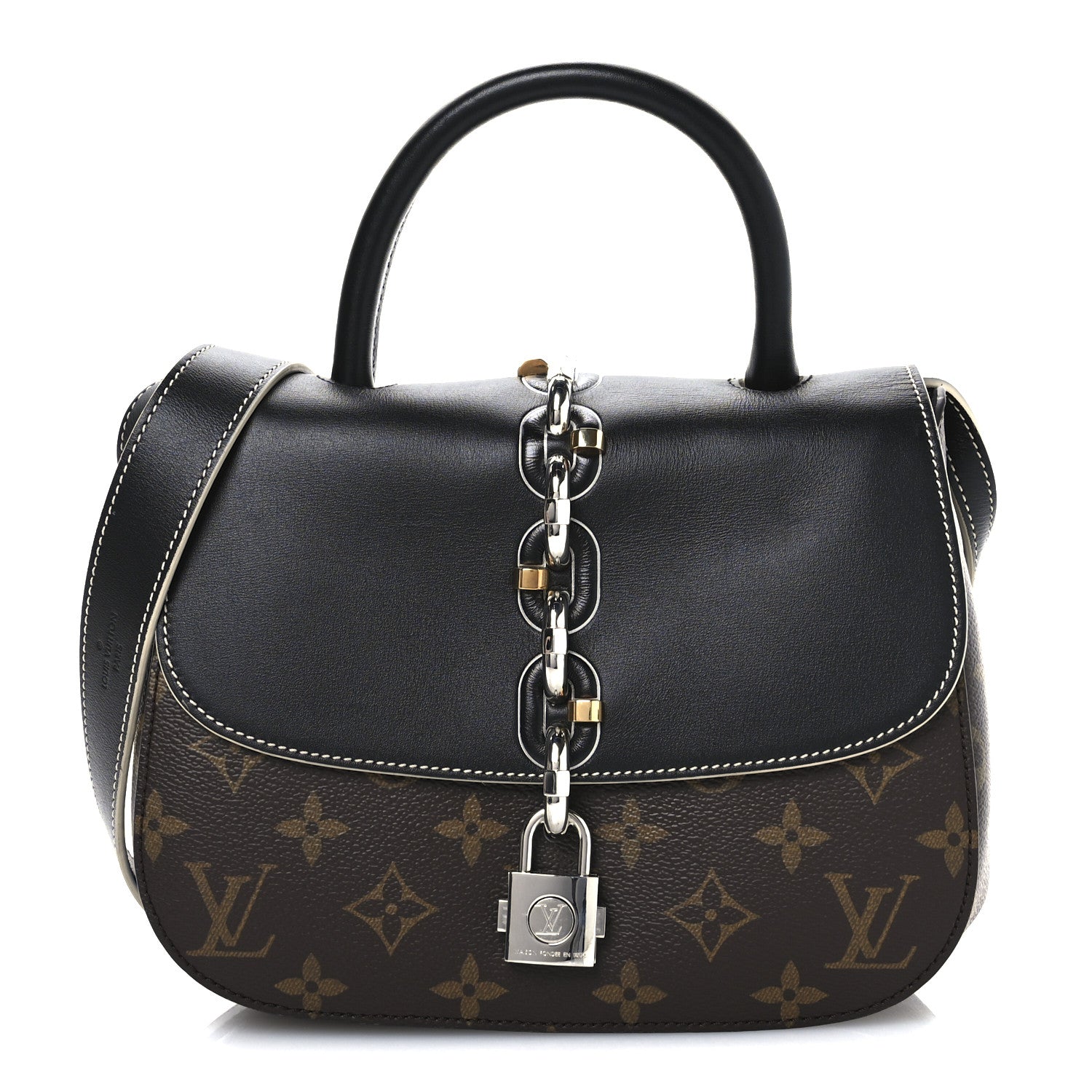 Louis Vuitton Calfskin Monogram Chain It Bag PM Black 1 of 10