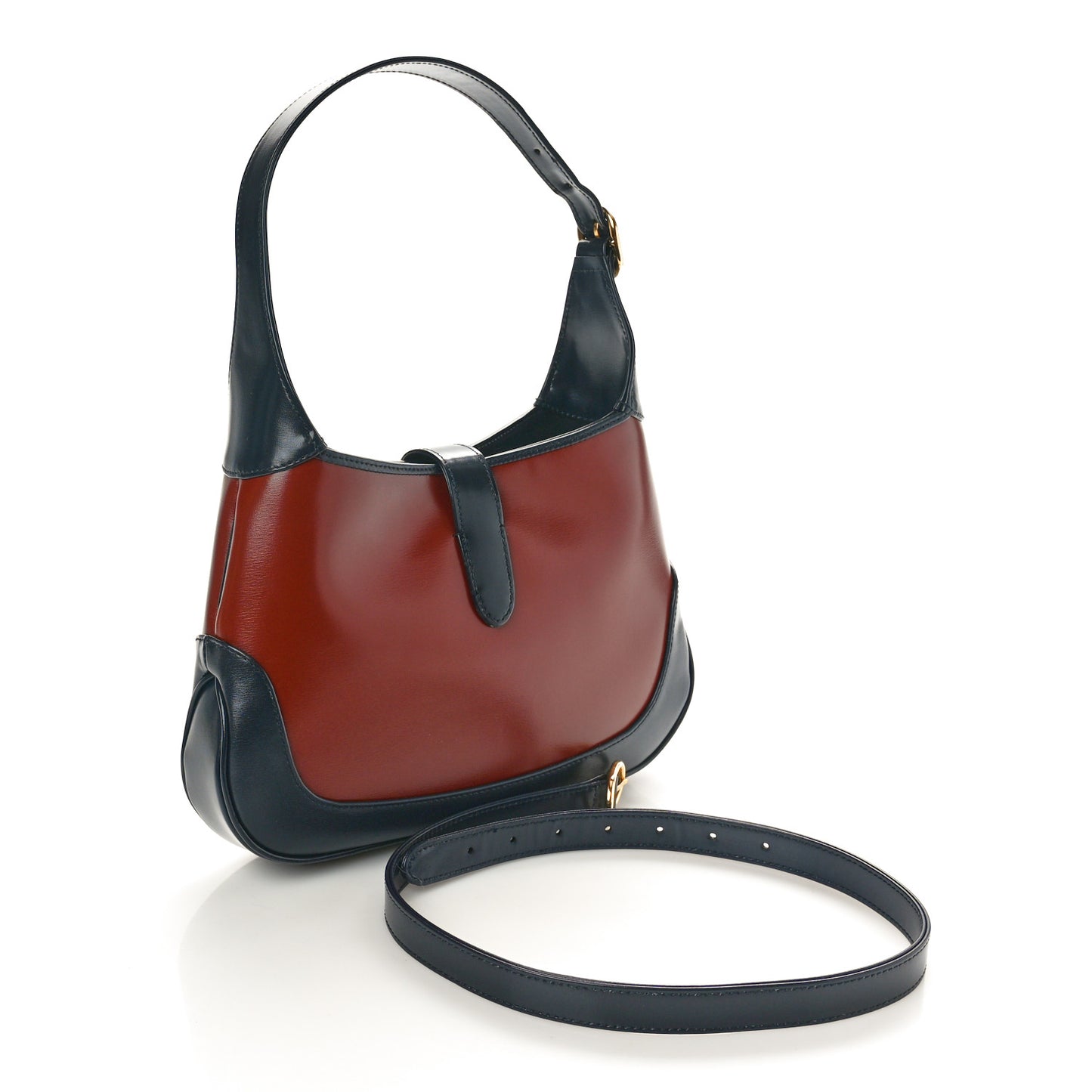 Boarded Dyana Lux Calfskin Bi-Color Small Jackie 1961 Hobo Mineral Red Blue
