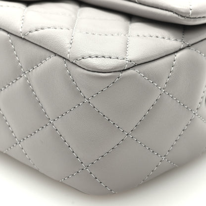 Chanel Lambskin Quilted Mini Rectangular Pearl Crush Flap Grey 9 of 9