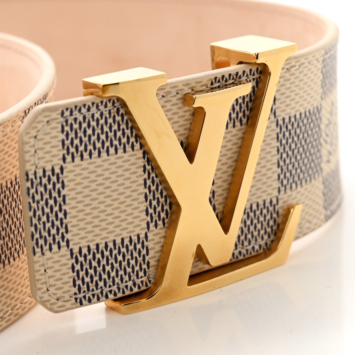 Damier Azur 40mm LV Initiales Belt 85 34