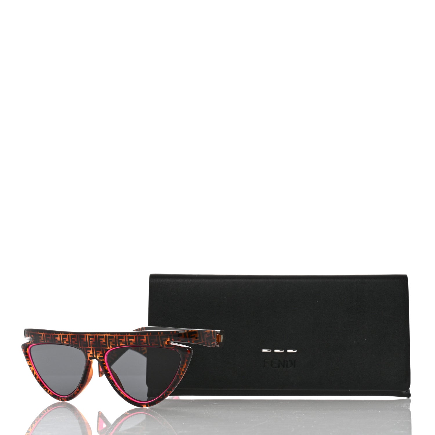 Fendi Acetate Sunglasses FF 0383/S Havana Pink 8 of 8