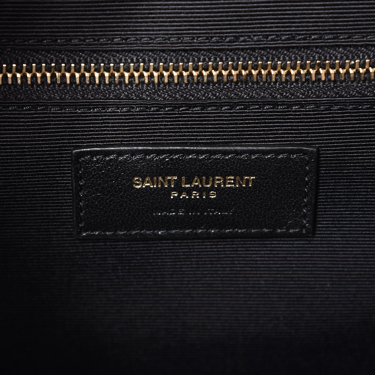 Saint Laurent Grain De Poudre Mixed Matelasse Large Triquilt Monogram Satchel Deep Marine 8 of 8