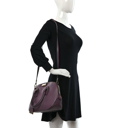 Burberry Heritage Grain Small Orchard Bowling Bag Purple 2 of 9