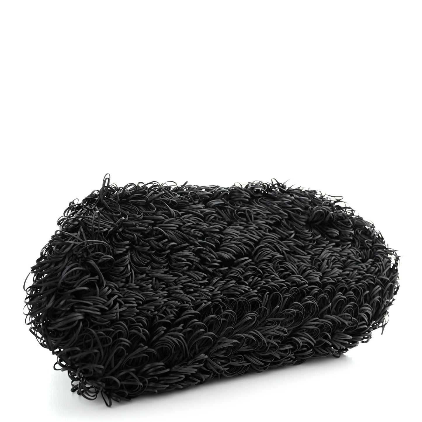 Lambskin The Sponge Pouch Clutch Black