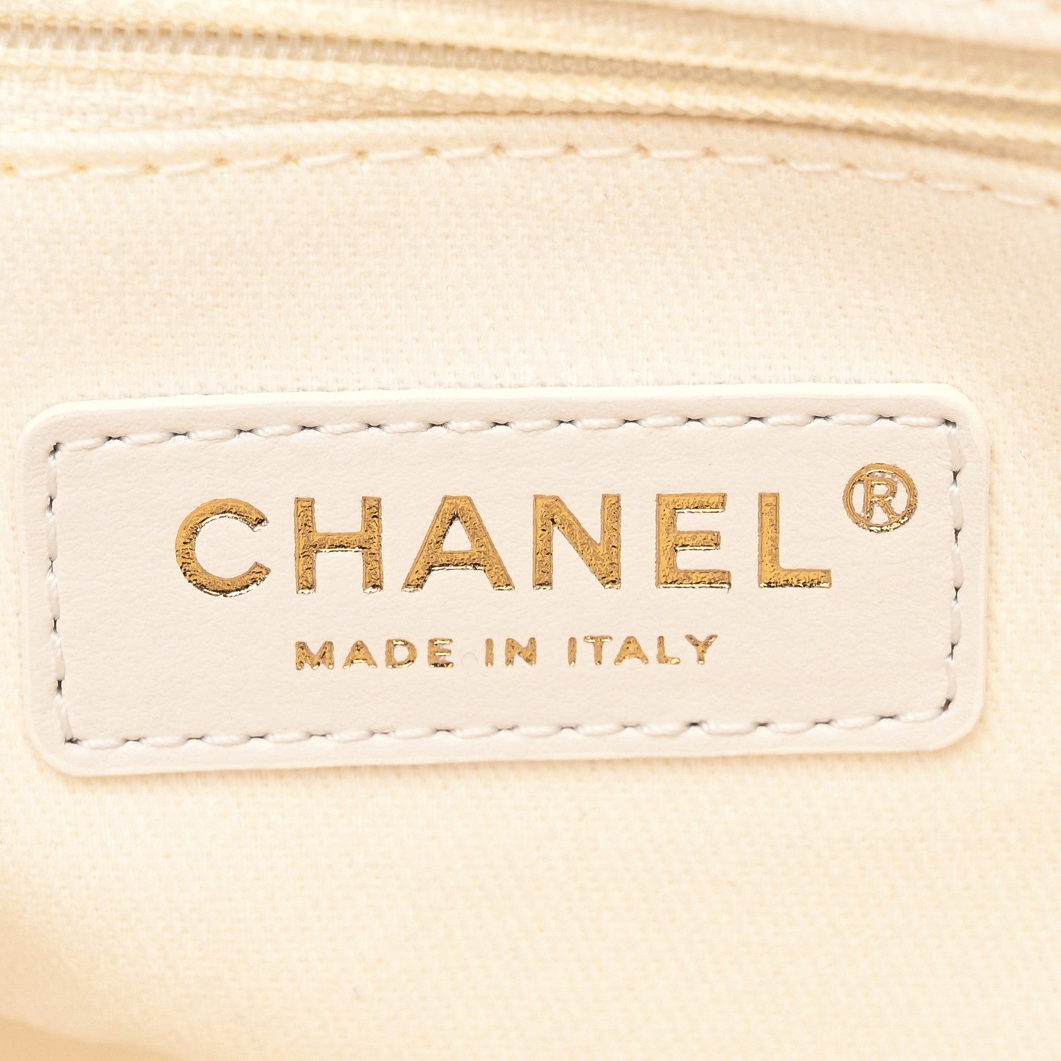 Chanel Canvas Pearl Medium Deauville Tote Ecru Beige 6 of 11